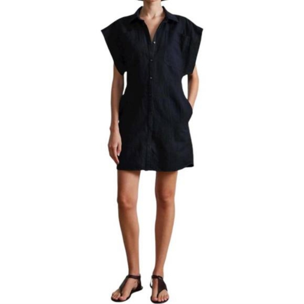 APIECE APART Rhodora Linen Cotton Mini Dress Size 2